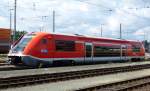 BR 641, Dieseltriebwagen des  Main-Saale-Express  im Bahnhof Hof, Aug.2014