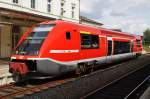 Hier 641 022-9 als RB52 (RB16210) von Erfurt Hbf. nach Leinefelde, dieser Triebzug stand am 20.8.2014 in Bad Langensalza.
