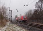 641 025 und 641 038 mit RE 4837 zu sehen bei der Ausfahrt in Rödental am 15.01.15.