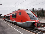 641 031-9 am 23.3.2016 in Coburg. In der Regel sind diese Triebfahrzeuge in Coburg nicht anzutreffen, jedoch kommt es während der Streckensperre zwischen Hallstadt (b Bamberg) und Bad Staffelstein bis 3.9. zu geänderten Fahrzeugumläufen. Nun übernehmen diese Triebfahrzeuge die Fahrten der RE-Züge diese nur zwischen Coburg und Sonneberg (Thür) Hbf pendeln.