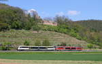 642 006-1 und 642 206-6 als RE 23387 (Aschaffenburg Hbf-Crailsheim) bei Collenberg 30.4.17