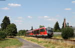 642 207-4 und 642 206-6 als RB 23319 (Aschaffenburg Hbf-Miltenberg) bei Sulzbach 24.7.18