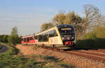642 124+189 als RE Crailsheim-Heilbronn am 15.04.2020 bei Öhringen-Cappel.