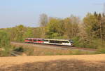 642 124+189 als RE Heilbronn-Crailsheim am 17.04.2020 bei Neuenstein-Untereppach.