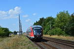 642 203 passiert den Haltepunkt Frenz. Der Haltepunkt Frenz wird nur alle 2 Stunden durch die RB50 bedient da hier das Fahrgastaufkommen sehr gering ist.

Frenz 30.07.2018