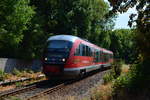 642 189 erreicht als RB48 nach Haldensleben den Haltepunkt Nienburg.