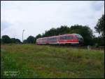 642 539 als RB 17780 nach Hoyerswerda kurz vor der EInfahrt in den Bahnhof Uhyst.