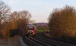 642 230 als RE Heilbronn-Crailsheim am 30.01.2021 zwischen Neuenstein und Öhringen.