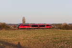 642 674 als RE80 Crailsheim-Heilbronn am 04.04.2021 bei Waldenburg.