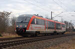 642 033 rollte am 10.12.21 durch Greppin Richtung Dessau.