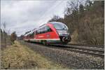 642 723-0 ist am 09.02.2022 in Richtung Fulda unterwegs,im Haunetal.