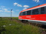 642 022 verlässt als RE 56  Hohenebra Ort  Richtung Nordhausen am 15.06.2022.