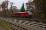 DB Regio Westfrankenbahn 642 042 als Kahlgrundbahn am 08.11.25 in Kahl am Main 
