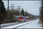 DB Regio Erzgebirgsbahn VT 642 055/555  PURPLE-PATH  am 06.01.2026 als Regionalbahn (RB80) 23712 Cranzahl - Chemnitz Hbf in Niederwiesa.