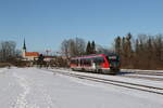 642 703 bei der Ausfahrt nach Mühldorf am 4. Januar 2026 in Hörpolding.