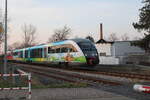 DB 642 034 + 642 072 als RE 16563 von Nordhausen nach Erfurt Hbf, am 09.03.2026 in Gispersleben.