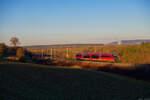 642 117 DB Regio als Triebfahrzeugfahrt von Würzburg nach Steinach b. Rothenburg bei Marktbreit, 21.12.2021