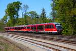 DB Westfrankenbahn 642 664 + 642 xxx + 642 xxx am 24.04.26 in Kahl am Main 