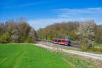 642 209 DB Regio als Tfzf kurz vor Steinach b. Rothenburg, 20.04.2022