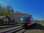 Grenzverkehr im Erzgebirge: Im Grenzbahnhof  Vejprty (Weipert) beginnen die Zge der Erzgebirgsbahn nach Chemnitz.