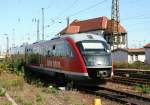 642 521-9 am 13.9.2008 bei der Ausfahrt nach Saalfeld aus dem Leipziger Hbf.