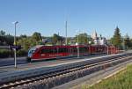 Ein Desiro der Erzgebirgsbahn mit Fahrtziel Cranzahl, hlt am Abend des 20.08.2009 im (zum Hp.degradierten) Bahnhof meiner Heimatstadt Zschopau.