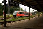 642 178 fhrt am 17.09.09 als RB 26576, Leipzig Hbf-Nossen, in den Hauptbahnhof Dbeln ein.