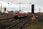 Zwei Desiros durchfahren am 28.11.2009 Leipzig-Leutzsch Richtung Leipzig Hbf. Vorn der 642 069/569.