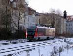 642-230  Elbe-Saale-Bahn  am 31.01.2010 in Schmlln/Thr.