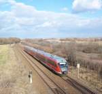 642 Prchen (RE Gera - Leipzig) zwischen Leipzig Knautnaundorf und Leipzig Knauthain 02.03.2010