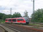Die Kahlgrundbahn betreibt auch bergreifenden Nahverkehr auf der Strecke Hanau - Schllkrippen mit Desiro Triebwagen.10.08.05