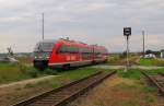 DB 642 568 (642 568-9 D-DB) als RB 16450 von Erfurt Hbf nach Nordhausen, in Khnhausen; 03.09.2010