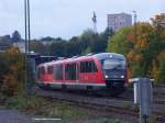 Und wieder wurde am Mittwoch, 29.09.2010 der normale RE mit 218 als Doppeleinheit  642 als Ersatz gefahren.
