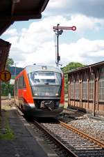 642 057 als RB30817 in Cranzahl, 31.7.010.