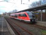 642 554 zum Rostocker Hbf am 13.November 2010 in Rostock Seehafen Nord.