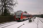 642 230 bei der Einfahrt in den Bahnhof Jvenitz am 04.01.11