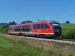 Am 02/08/11 habe ich den VT 642 078 auf der Strecke Reutte - Kempten bei Nesselwang gesehen.