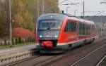642 079 fuhr am 25.10.11 durch Hohenthurm Richtung Halle(S).