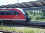 DESIRO wartet auf Abfahrt vom Rostocker Hbf 
9.6.06 