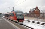 642 722-2 als RB13 (RB 17962) von Rathenow nach Stendal in Rathenow. 08.02.2013