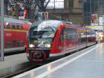 642 504 als RB34 nach Glauburg-Stockheim am 23.02.2013 auf dem Hauptbahnhof Frankfurt(Main). 