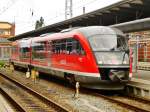 BR 642 als RB12 nach Graal-Mritz im Hauptbahnhof Rostock.(3.6.2013) 