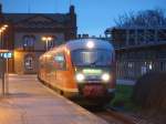 Am 25.12.2013 standen 642 219/719&642 193/693 als RB 13 von Stendal nach Rathenow zur Abfahrt bereit.