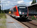 Ein 642 041 in Sohland in Richtung Zittau HBF.,20.08.2014