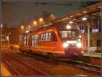 Br 642 mit der S3 vom Seehafen Rostock Nord zum Rostocker Hbf.