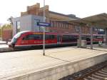 Am 14.10.2014 im Bahnhof von Halberstadt RB 50 nach Dessau