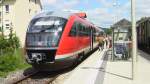 Am Sonntag, 4. Juni 2006 steht um 11:55 der Desiro 642 619-1 in Ebermannstadt.