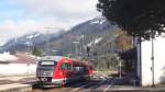 642 093 verlässt als RB nach Immenstadt den Bf Oberstdorf. Oktober 2014.