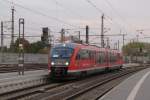 DB 642 187 als RB 17511  11. Unstrut-Schrecke-Express  aus Wangen (Unstrut), am 03.10.2015 in Erfurt Hbf.