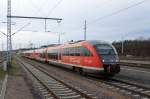 642 230 / 730 (Desiro) sowie zwei weitere 642er als RE unterwegs nach Magdeburg Hauptbahnhof. Aufgenommen in Sangerhausen im Dezember 2015.